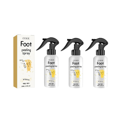WhiteningFoot Exfoliating Spray Moisture Lock Callus Softener Anti Dry Crack Repair Odor Control Brightening Foot Care Liquid