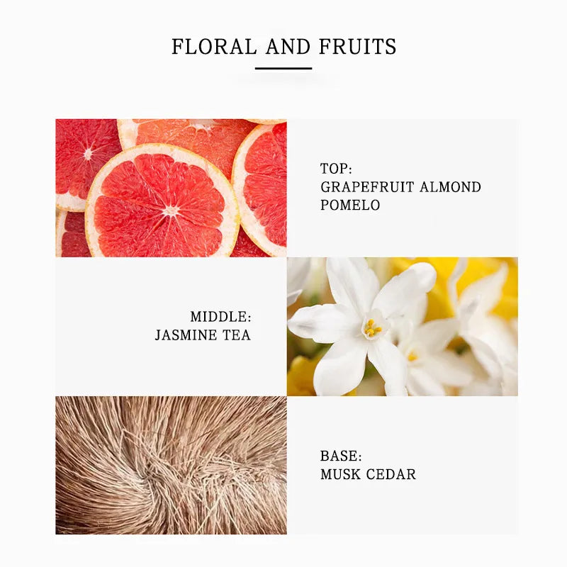 Jasmine Perfume For Women New White Jasmine Scent Natural Lasting Fresh Delicate Floral 50ml Musk Elegant Diamond-shaped Bottle