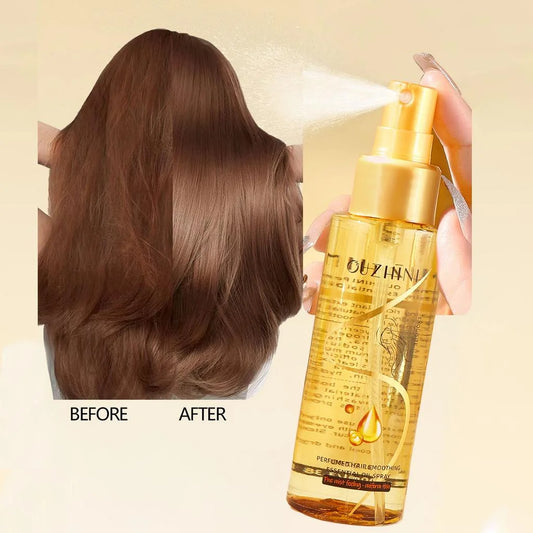 Deep nourishing hair care essential oil spray can increase luster and improve hair repair and damage fragrance