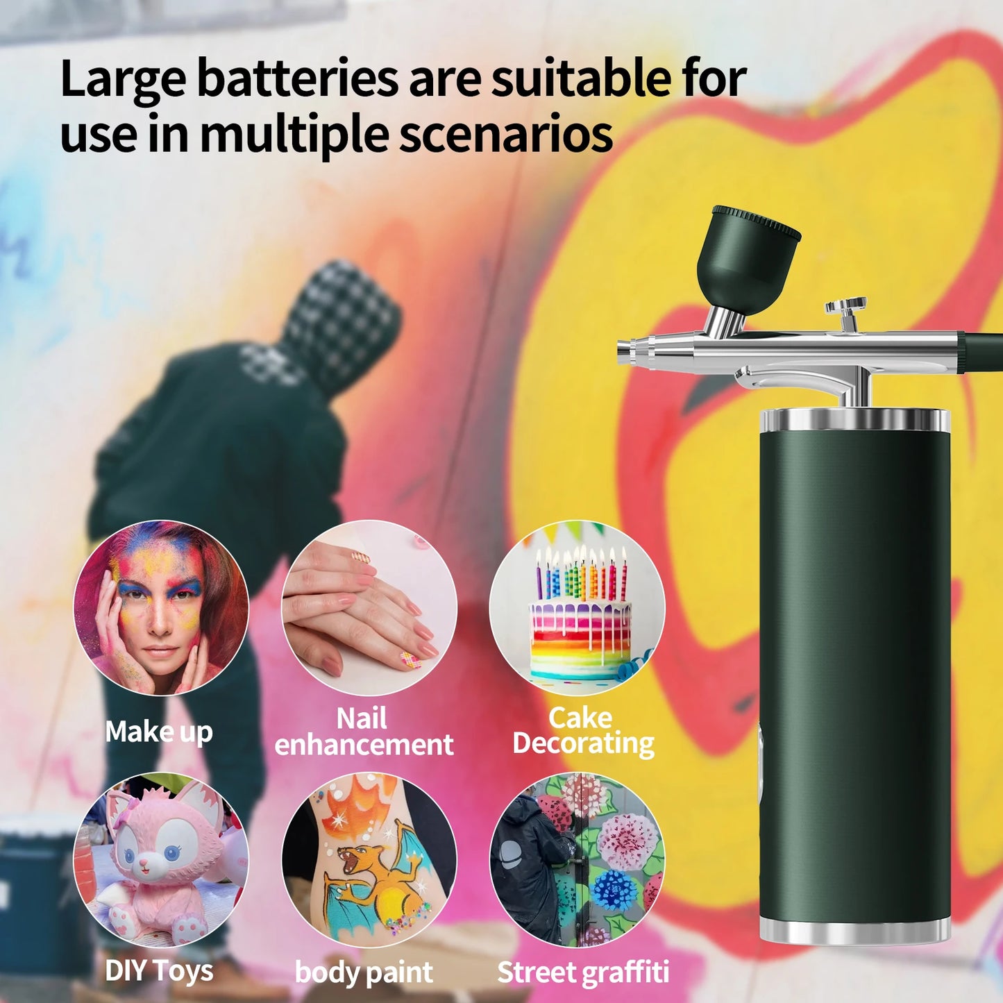 Nail Spray Gun Professional Nail Art Airbrush Gun Spray Painting Tool for Nail Art