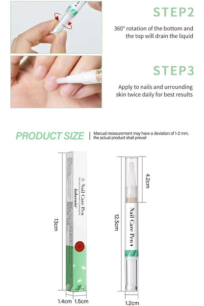 1/2pc Nail Care Mild Ingredients Prevent Damaged Nail Bed Treat Onychomycosis Nail Repair Pen For Nail Beauty Health Care Tools