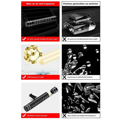 Car Air Freshener Smell Vent Perfume Flavoring Remove Odors Aroma Car Air Conditioning Clip Magnet Diffuser Solid Perfume Amagi