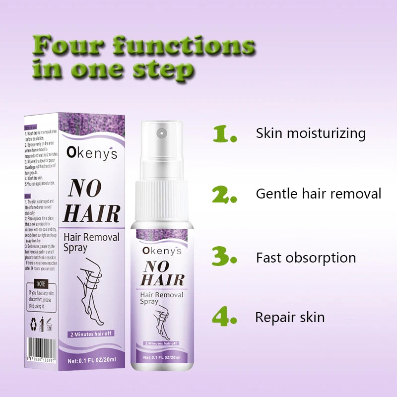 Permanent Hair Removal Spray Painless Armpit Legs Arms Hair Remover Hair Growth Inhibitor Depilatory Nourishing Repair Body Care