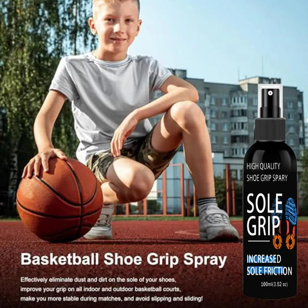 100ml Sole Grip Spray Basketball Anti-Slip Sole Spray for Improved Traction Sports Grip Enhancement Shoe Traction Enhancer