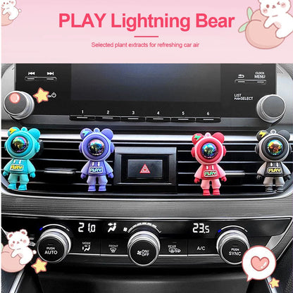 Car Air Conditioning Aromatherapy Clip Cartoon Astronaut Air Outlet Perfume Fragrance Car Air Freshener Car Air Vent Accessories