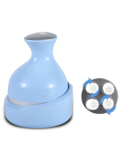 Electric Cordless Hair Scalp Massager with Kneading 4 Massage Nodes Handheld Portable Head Scratcher Massager Stress Relax