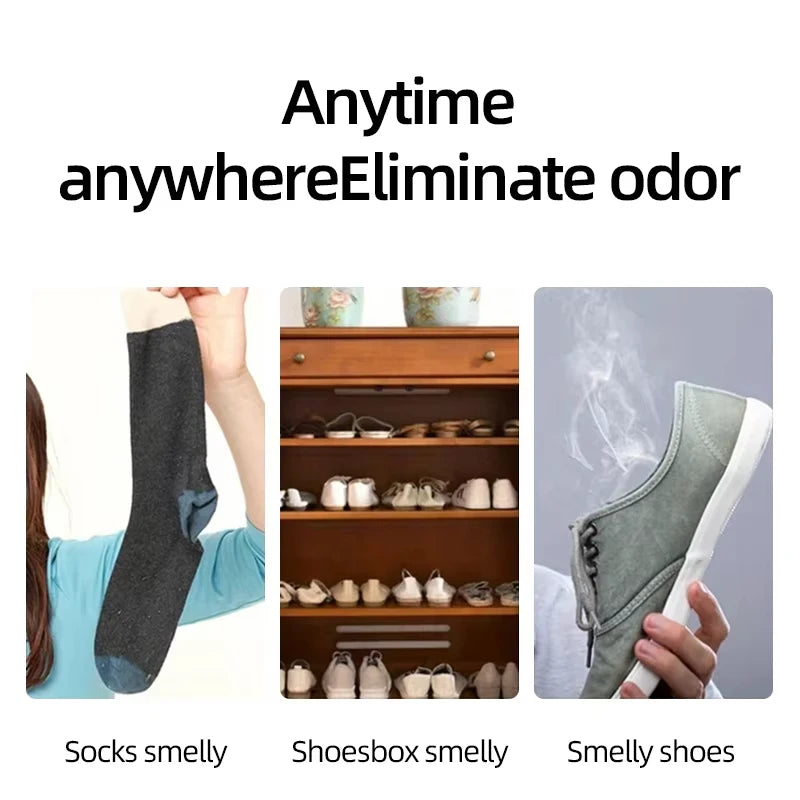 1/2/3pcs 100ml Shoes Socks Deodorizing Removal Spray Footwear Deodorant Antibacterial Antiperspirant Fresh Air Stink Remover