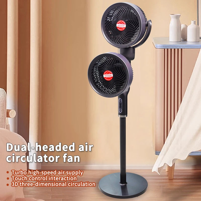 Variable-Frequency Household Electric Fan Soft-Noise Floor-Standing Air Circulation Cold Turbine For Bedroom Ventilation