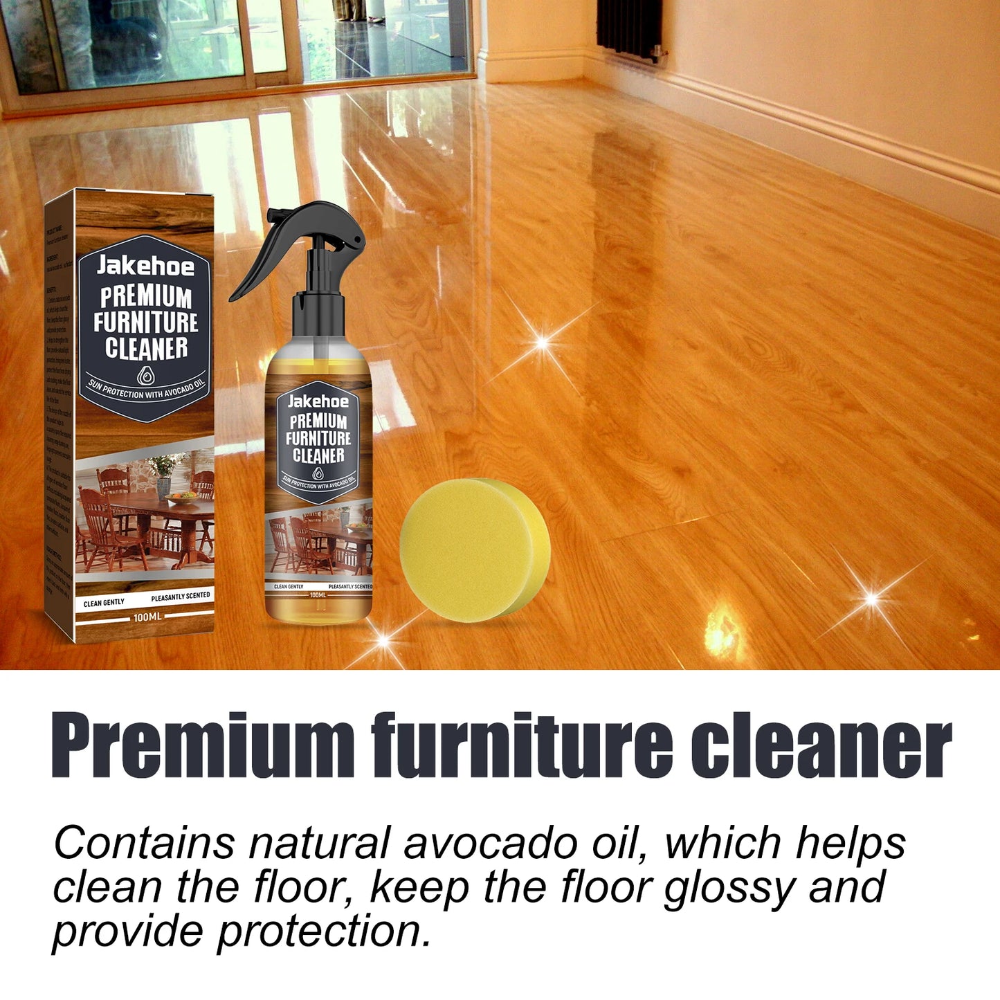 1/2/3 Set Floor Cleaner Wood floors, marble floors, powerful stain remover, brightening polishing cleaner
