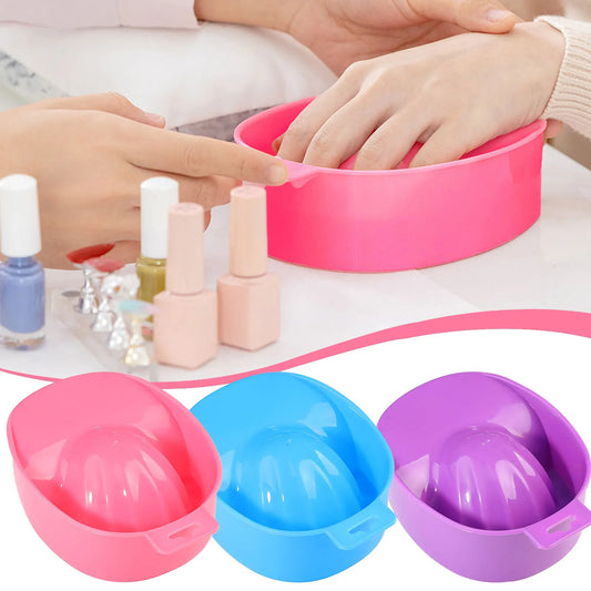Nail Art Hand Wash Remover Soak Bowl Acrylic Nail Supplies DIY Salon Nail Spa Bath Treatment Manicure Tools