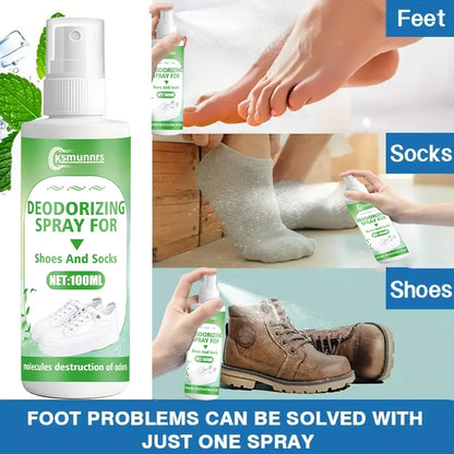Magical Foot Deodorant Spray: Low-Sensitivity,Refreshing Texture,Quick Odor Dissipation, Long-Lasting Scent,For Feet/Socks/Shoes