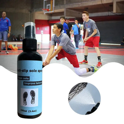 Basketball Shoe Grip Spray 100ml Anti-Slip Sole Spray Spray For Basketball Shoes Shoe Sole Protector Improves Traction Clea P6L6