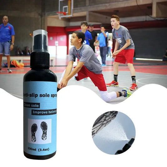 Basketball Shoe Grip Spray 100ml Anti-Slip Sole Spray Spray For Basketball Shoes Shoe Sole Protector Improves Traction Clea P6L6