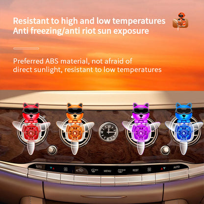 Car Air Outlet Fragrance Diffuser Conditioning Aromatherapy Perfume Clip Dog With Sunglasses Car Decoration Air Freshener