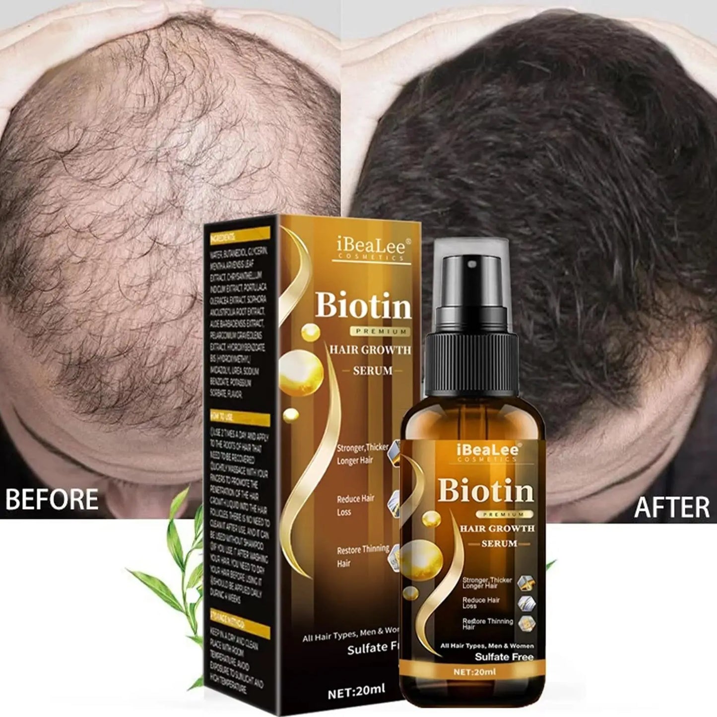 Hair Thickening Care Products Scalp Repair Hair Thicken Conditioner Beard Thickening Care Oil Serum Professional Hair Care