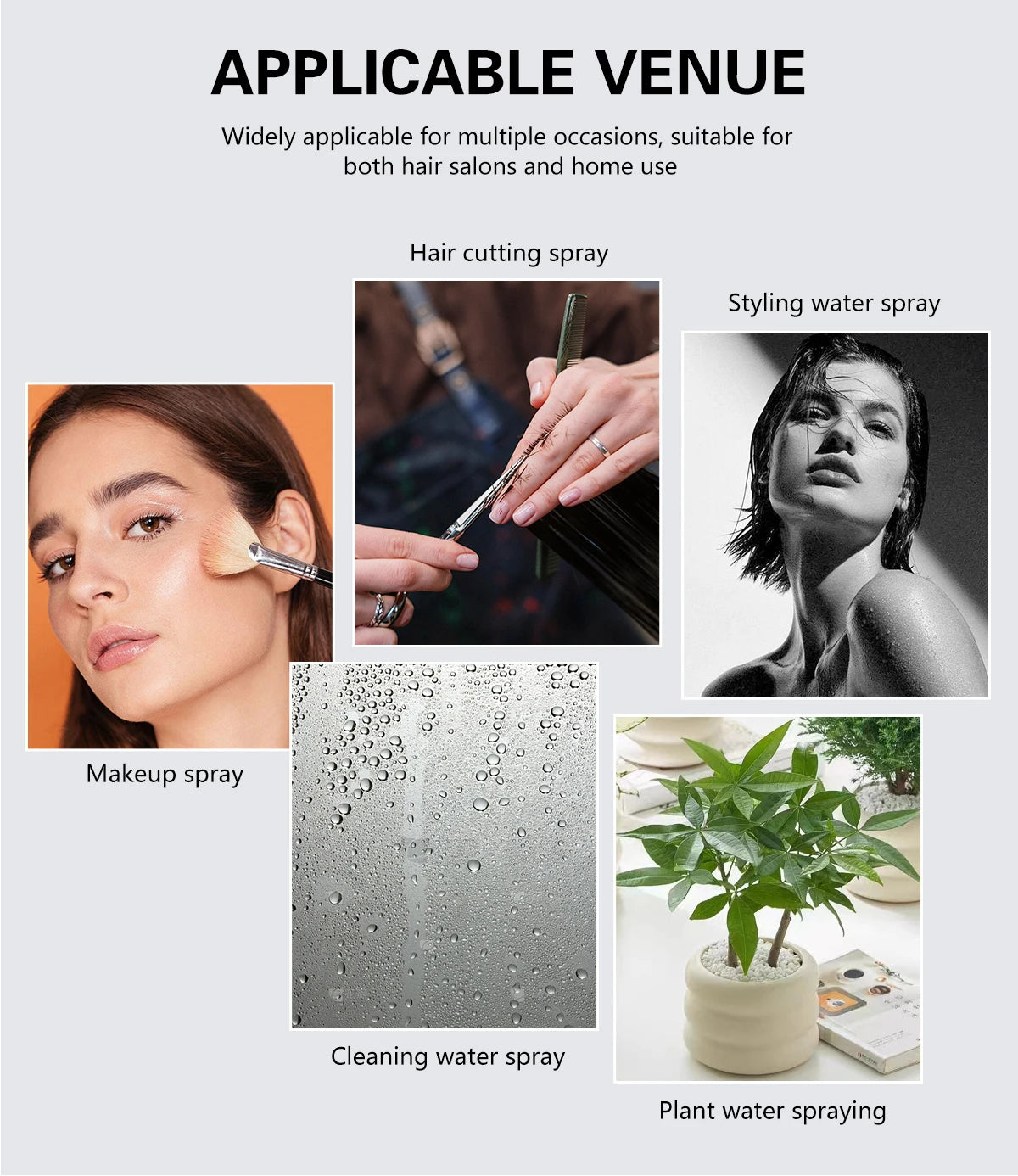 Water Sprayer for Hair Salon Hairdressing Spray Bottle Professional Barber Hairdresser Haircut Tools Barbershop Styling Accessor