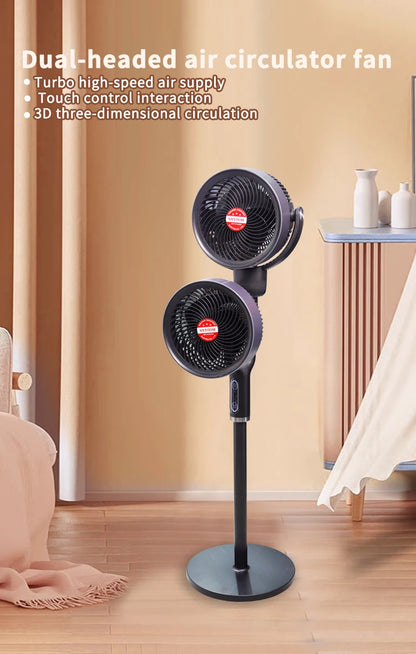 Variable-Frequency Household Electric Fan Soft-Noise Floor-Standing Air Circulation Cold Turbine For Bedroom Ventilation