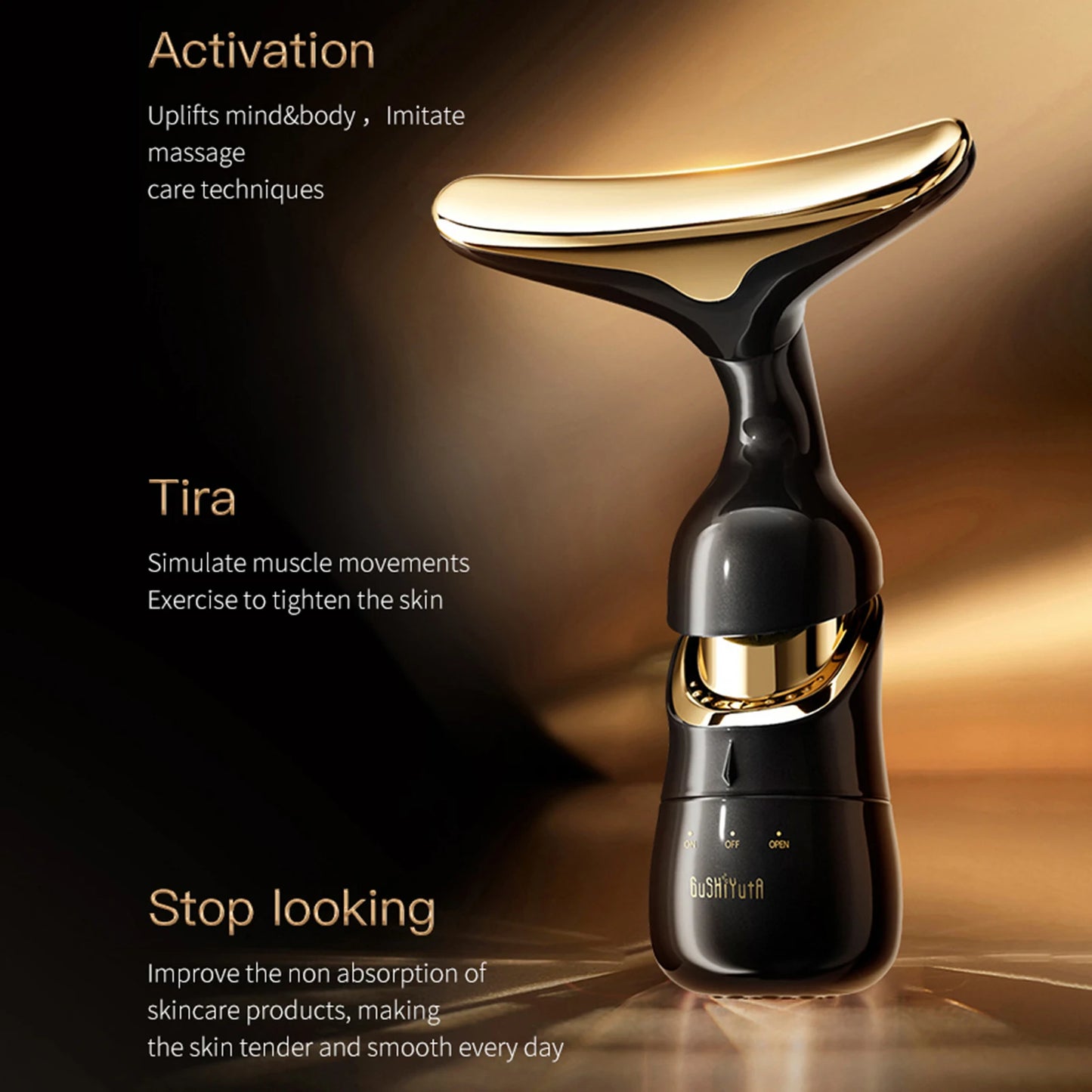 3 Heads Skin Care Facial Firming Massager Multifunction Skin Care Face Sculpting Tool for Women Daily Skin Care Routine