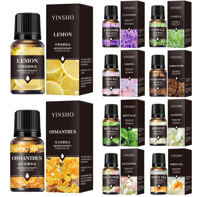 10ML Freshener Essential Oil Automotive Air Aromatherapy Oil Diffuser Humidifier Lavender Rose Eucalyptus Aromatherapy Oil