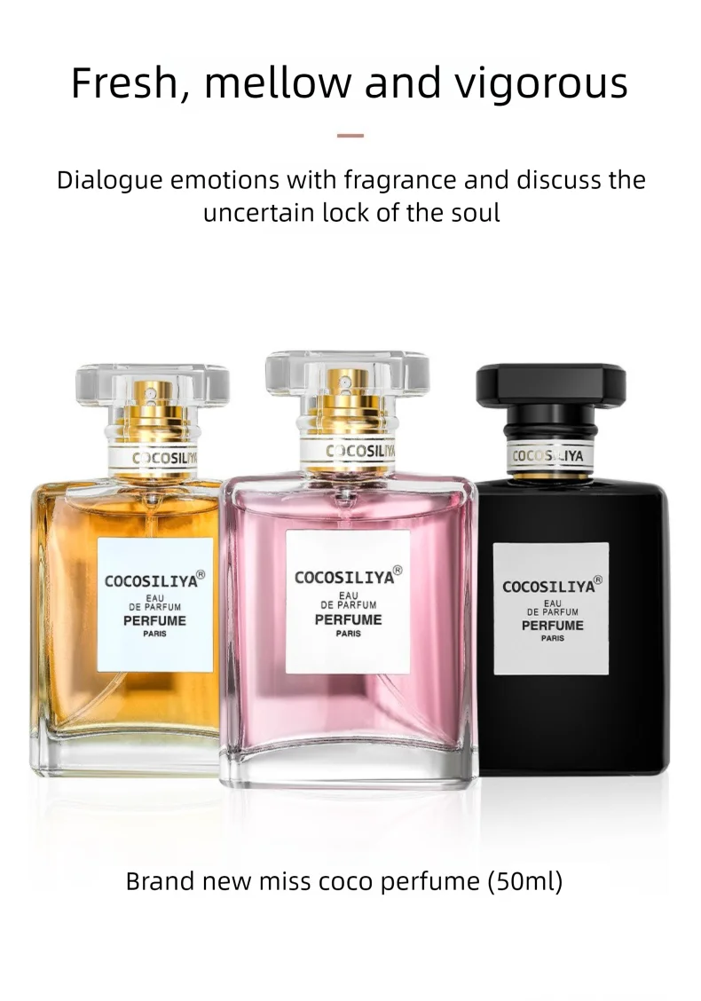 50ml Perfume For Women 50ML Perfume Long-Lasting Fragrance Light Fresh Scent Fragrance Unique Niche Everyday Elegance Perfume