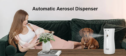 Air Freshener Spray Automatic Aerosol Dispenser Wall Mount/Free Standing Refillable Filling Fragrance for Home Room Office Hotel