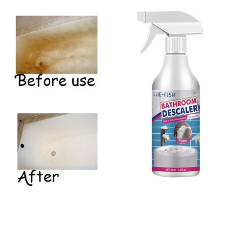 60ML Multi-Purpose Bathroom Cleaner Spray - Powerful Stain Remover, Quick Mold & Limescale Removal for Toilets & Surfaces