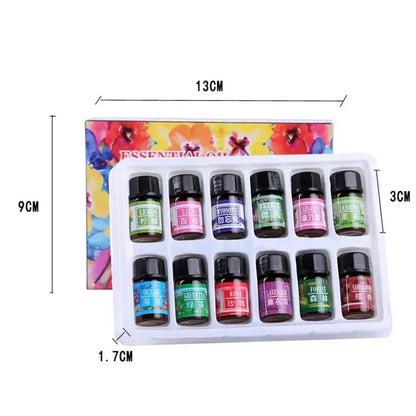12PCS 3ML Air Freshener Natural Plant Aromatherapy Essential Oil Air Conditioning Perfume Aroma Diffuser Fragrance Humidifier