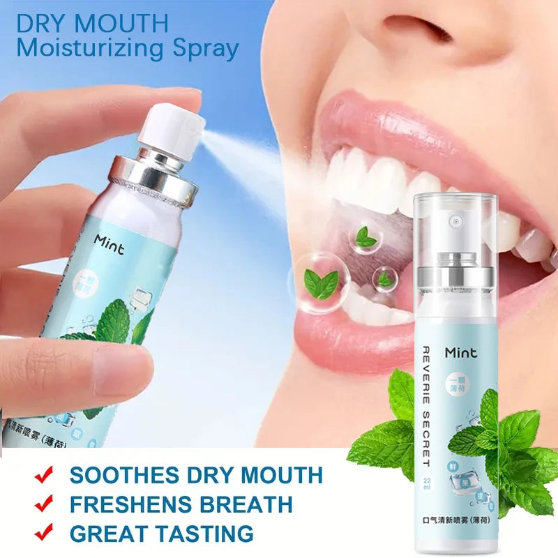 Fruit flavor oral fresh spray, fresh breath, lasting fragrance, mild and non irritating, mouthwash care spray