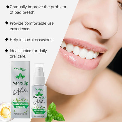 Mint Mouth Freshener Spray Oral Spray Remove Bad Breath Long Lasting Freshens Breath Refreshing Oral Care Products 30ml