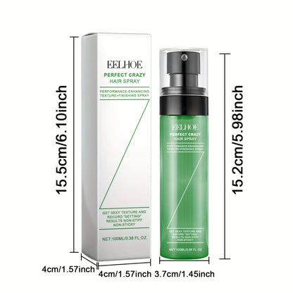 Hair Volumizing Spray Oil Control Refreshing No-Rinse Styling Gel Quick-Dry Formula Natural Shine Long-Lasting Wave Hair Care