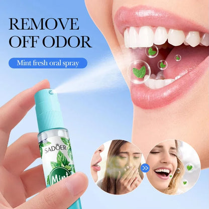 18ML Lemon Oral Fresh Mouth Spray Fresh Breath Eliminate Bad Breath Spray Deodorant Persistent Protable Fragrance No Alcohol