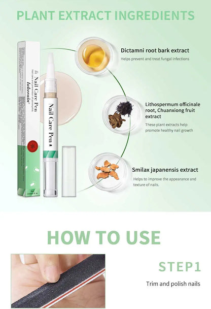1/2pc Nail Care Mild Ingredients Prevent Damaged Nail Bed Treat Onychomycosis Nail Repair Pen For Nail Beauty Health Care Tools