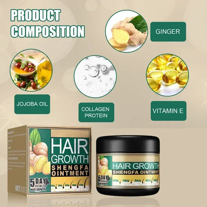 30g Ginger Hair Care Cream To Promote Hair Growth Relieving Hair Loss Scalp Massage Stimulate Hair Follicle Smoothing Care