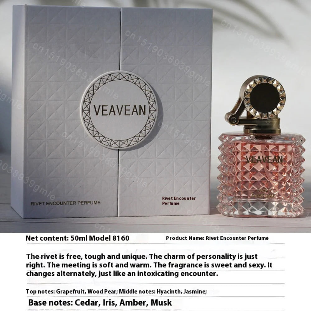 Women's Rivet Perfumes Elegant Lady Eau De Toilette Classic Floral Long-Lasting Fragrances Spray Pink Encounter Woman Perfume