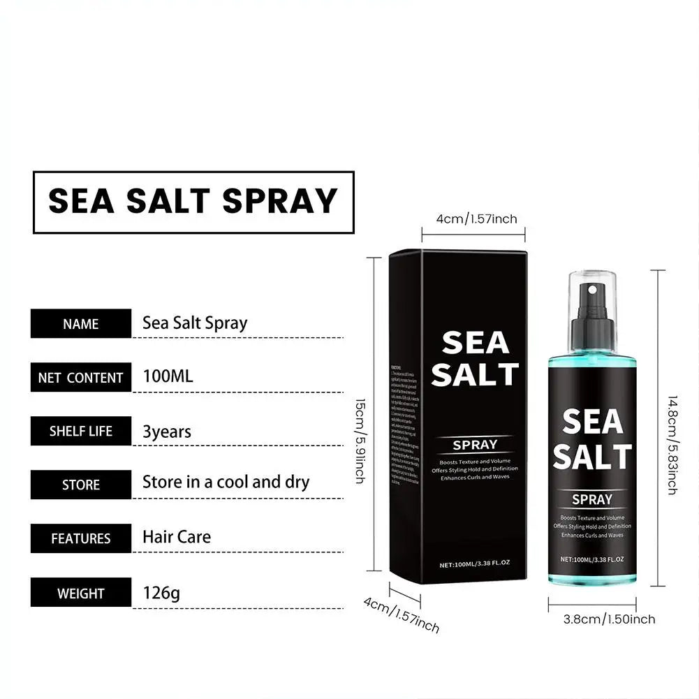 Sea Salt Texturizing Spray For Hair-Volumizing Curl Enhancing Spray Lightweight Hold, Adds Beachy Waves, Natural Matte Finish