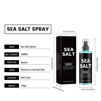 Sea Salt Texturizing Spray For Hair-Volumizing Curl Enhancing Spray Lightweight Hold, Adds Beachy Waves, Natural Matte Finish