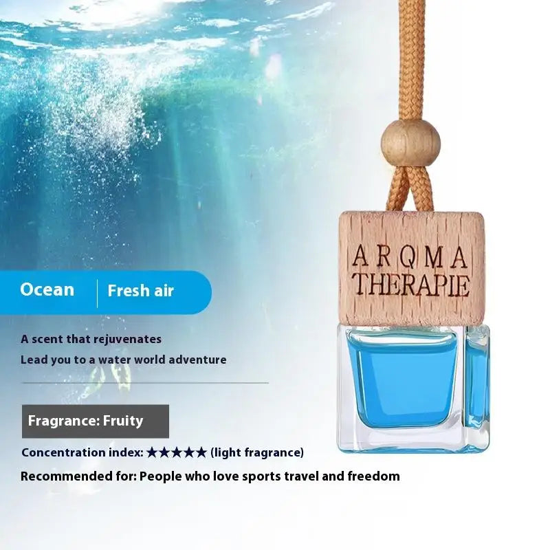 Wood Hanging Car Air Freshener Diffuser Perfume Aromatherapy Essential Oil Bottle Hanging Car Air Freshener Car Auto Accessories