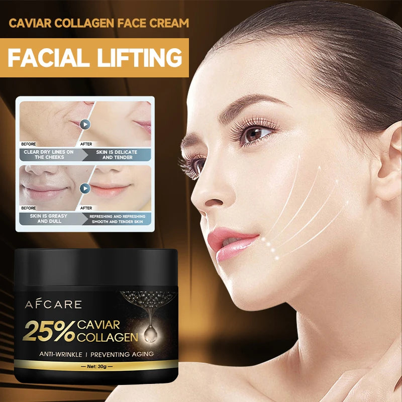 Caviar Collagen Cream Moisturizer Anti Wrinkle Lifting Firming Face Wrinkle Cream Brighten Korean Skin Care Product