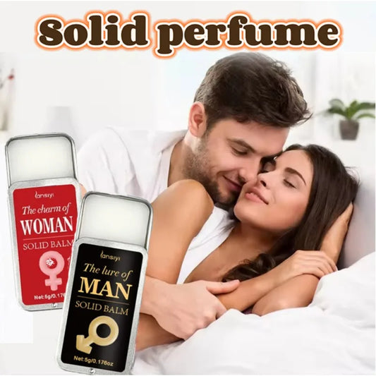 Women Men Body Heterosexual Hormones Perfume Solid Balm Long-lasting Scent Portable Solid Perfume Cologne Fragrance