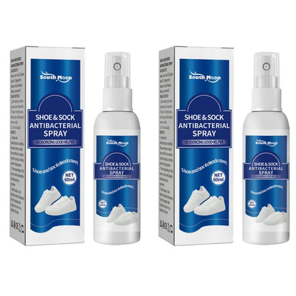 60ml Shoe Shock Antibacterial Spray Foot Odor Shoes Stink Freshener Socks Odor Remover Spray Refresh Antiperspirant