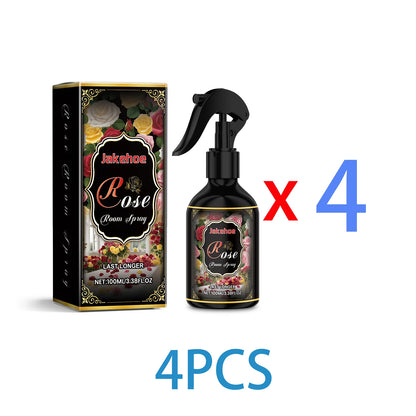 100ml Rose Scented Room Spray Long Lasting Air Freshener Natural Fragrance for Bedroom Bathroom Office Instant Odor Eliminator