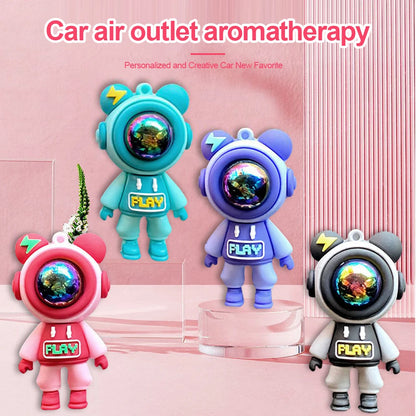 Car Air Conditioning Aromatherapy Clip Cartoon Astronaut Air Outlet Perfume Fragrance Car Air Freshener Car Air Vent Accessories