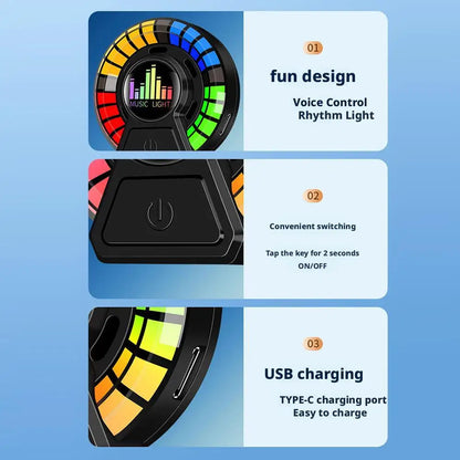 Car Air Outlet Aromatherapy Air Diffuser Aroma Car Music Rhythm LampAir Freshener For Removing Odors Car Accessories