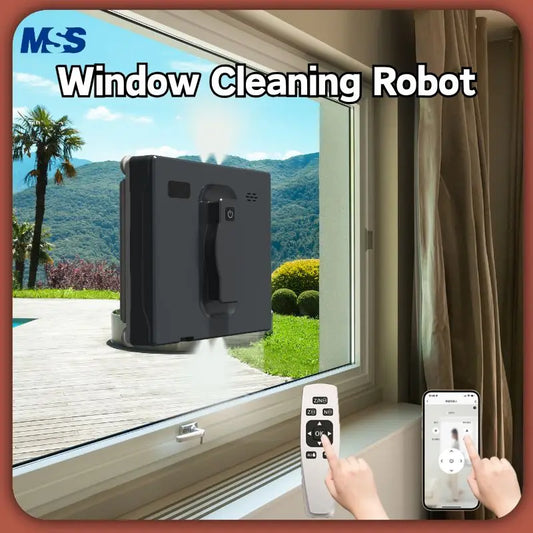 Window Cleaning Robot Battery-Four Spray Heads,Automatic Window Cleaner,Smart Home For Clean Glass,Home,Tile To Clean Tiles