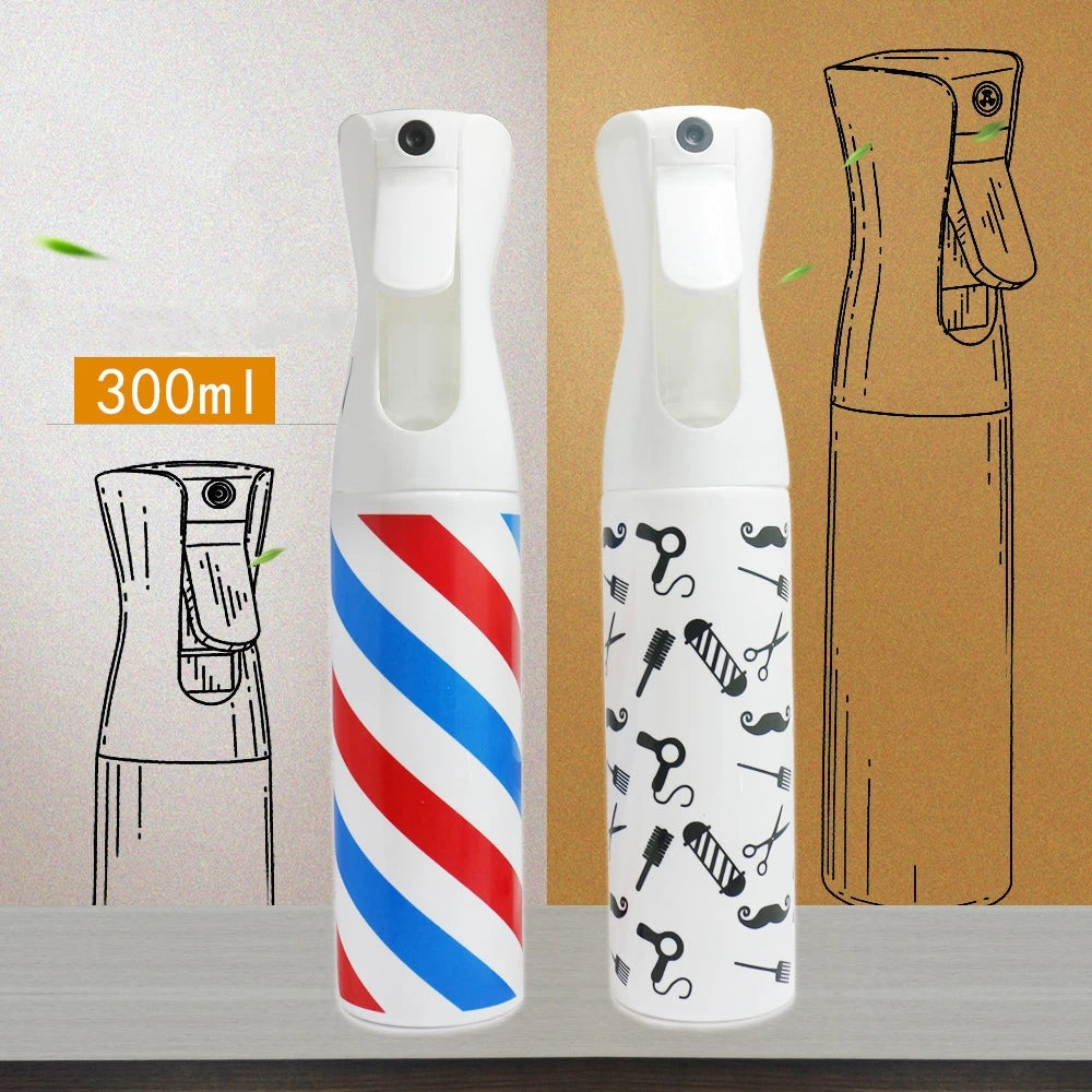 300ML Fashion Hair Spray Bottle Hairdressing Spray Bottle Water Sprayer Beauty Hair Care Salon Barber Hair Tools