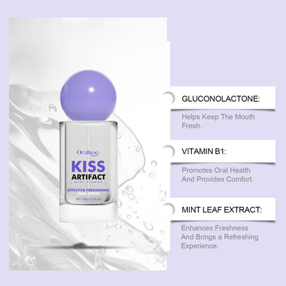 Breath Freshener Spray Mint Flavor Removal Halitosis Plaque Stains Fresh Oral Care Female Male Portable Breath Mouth Care Spray