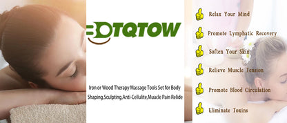 Therapy Massage Tools | Wooden Mushroom Massager | Lymphatic Drainage Massager Wood | Maderoterapia kit |Meridian Pressure Brush