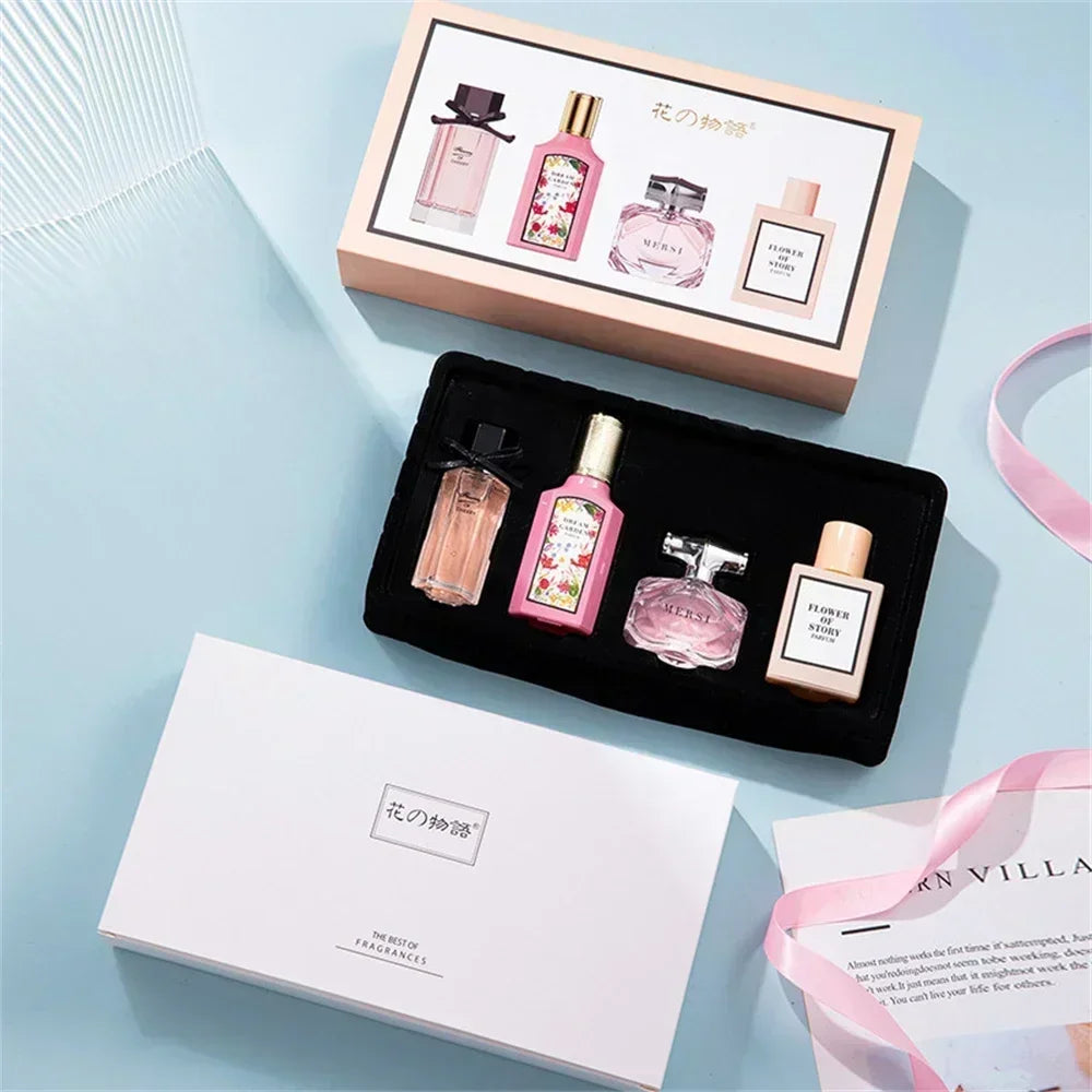 Womens Perfume Floral Scent Eau de Parfum 110ml Gift Box Four Piece Set Pheromone Balminess Духи Fragrance For Her