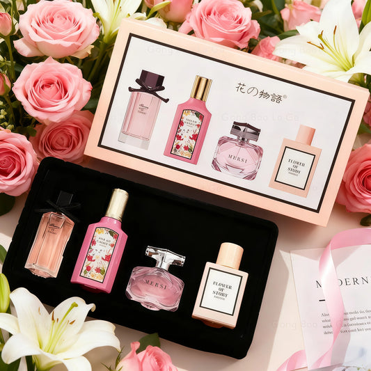 Womens Perfume Floral Scent Eau de Parfum 110ml Gift Box Four Piece Set Pheromone Balminess Духи Fragrance For Her