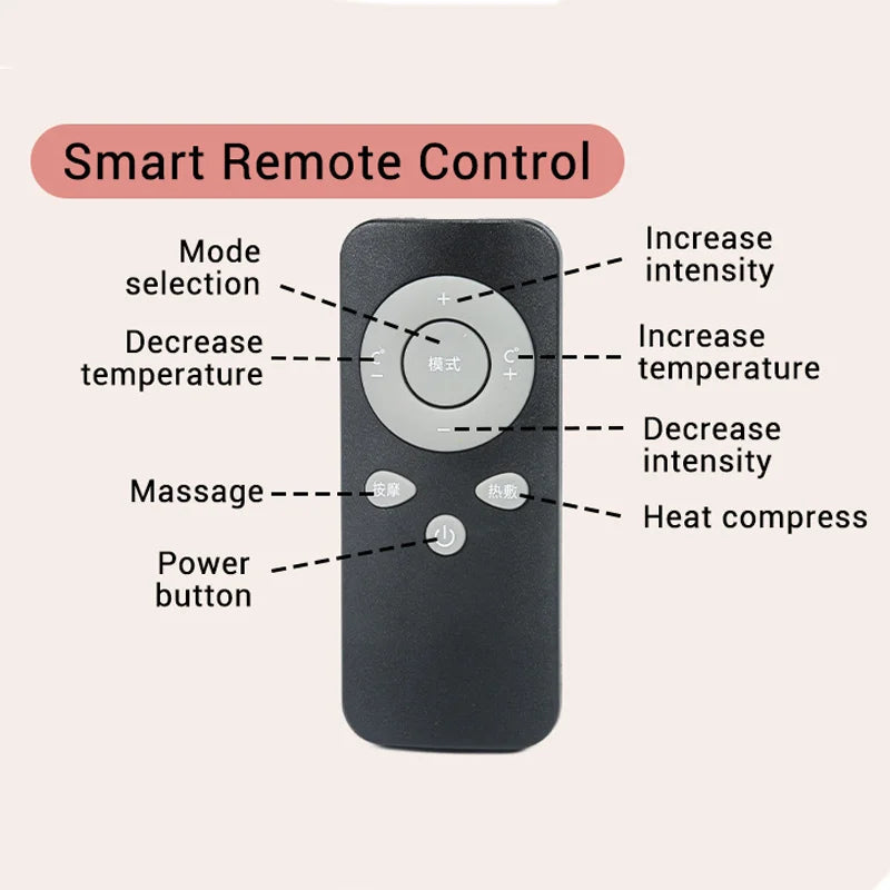 Breast Massager with Heat and Red Blue Light Therapy - 6 Modes 6 Intensity Electric Massage for Firming, Lifting and Skin Care,